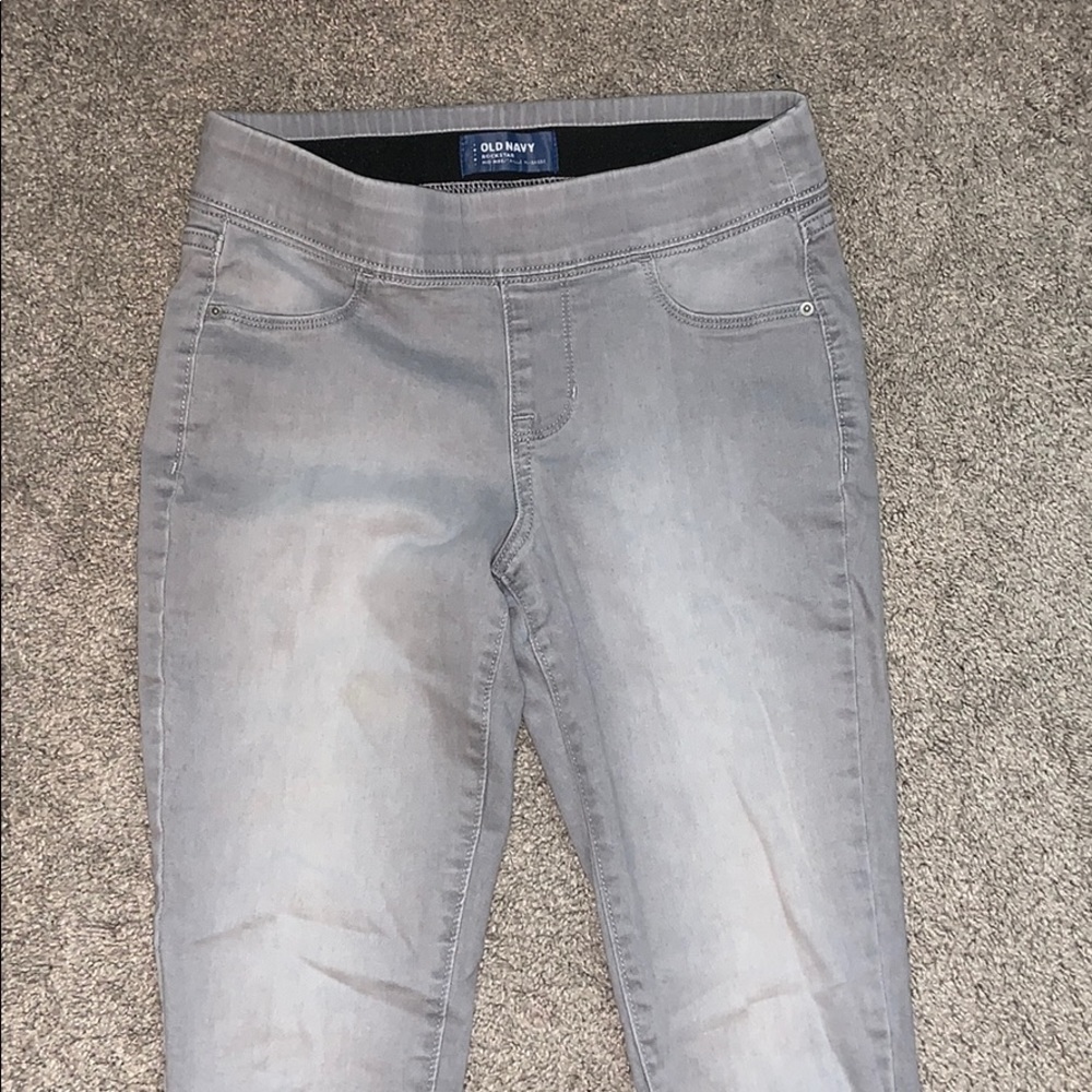 Grey jeggings